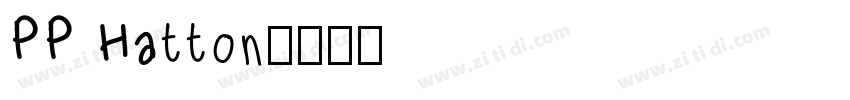 PP Hatton字体转换